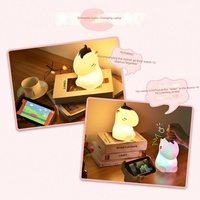 Veilleuse pour bébé thème dessin animé, lumière multicolore, intelligente, avec capteur tactile, commande tactile, lampe originale