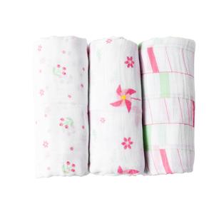 Tissu respirant 100% luxueuse <span class=keywords><strong>mousseline</strong></span> super doux <span class=keywords><strong>coton</strong></span> couverture de langes - Product Image 3