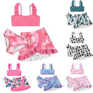 Traje de Baño para Niña, Diseños Personalizados, Hermoso Traje de Baño de 3 Piezas para Niña, Venta al por Mayor de Fábrica, Traje de Baño de Alta Calidad, Bikini para Niñas - Product Image 1