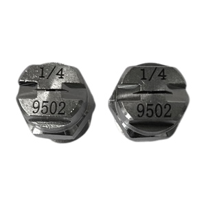 Новый 1/2 "1/4" 1/8 "против засорения из нержавеющей стали V-образный водоструйный плоский вентилятор насадка промышленное сопло пылеулавливающий распылитель - Product Image 1
