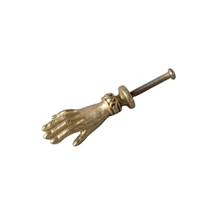 Brass handle Nordic pure copper creative pulls simple gold light luxury knobs cabinet handle cabinet handle Big palm Fist