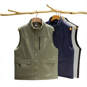 <span class=keywords><strong>Chaleco</strong></span> y Chaqueta sin Mangas Acolchados de Algodón Personalizables, Uniformes de Trabajo Promocionales Impresos, Ropa de Trabajo Unisex Resistente al Viento para Otoño - Product Image 1