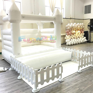 Chateau gonflable blanc <b>inflatable</b> bounce <b>house</b> white bouncy castle for outdoor party and events - Product Image 2