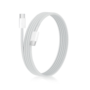 Chúng tôi Chứng Khoán Loại C để C nylon bện dây nhanh chóng sạc cáp dữ liệu <span class=keywords><strong>USB</strong></span> 3.0 3A 60W trắng PD <span class=keywords><strong>USB</strong></span>-C cáp cho iPhone 15 16 17 - Product Image 5