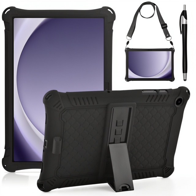 Cheap Price Shockproof Silicone Hard Plastic Rugged Case for for Tab A9 Plus Tablet Case With Kickstand Shoulder