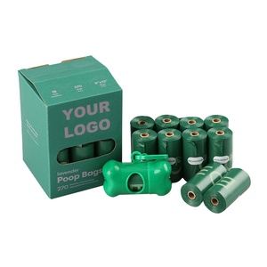 Fabrik Individuell Bedruckte Logo Biologisch Abbaubare Kompostierbare Haustier-Abfallbeutel Hundekotbeutel Duftende Kotbeutel Mit Spender - Product Image 1