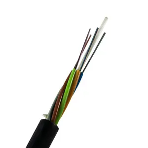 Gyfty optik Fiber GYFTY ADSS olmadan açık iplik yok metalik gömme optik kablo yüksek yoğunluklu PE kılıf 12 24 36 çekirdekli Fiber optik