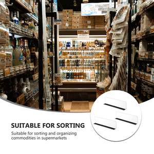 Factory Hot Sale Customize Any Size Supermarket Plastic Clear Shelf Pusher Shelf <b>Divider</b> Fast Shipping - Product Image 6