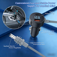 Adaptateur allume-cigare 12V Starlink Mini pour voiture, convertisseur élévateur de tension 12V/24V vers 30V 3A avec prise mâle pour voitures/camions/camping-cars