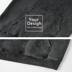 เสื้อฮู้ดโอเวอร์ไซส์ผู้ชาย, เสื้อสเวตเชิ้ตลำลองผ้าฝ้ายวินเทจ - Product Image 1