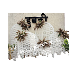 ฉากหลังงานแต่งงานพร้อมเชิงเทียนติดผนังดีไซน์ทันสมัยเหมาะสำหรับงานปาร์ตี้งานหมั้นการต้อนรับและการถ่ายภาพ - Product Image 6