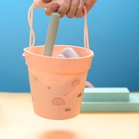 Ensemble de jouets de plage en silicone BPA écologiques personnalisés jouets de plage de sable portables seau bêche unisexe pour les enfants