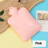 Bouteille d'eau chaude en peluche lapin grande capacité, chauffe-mains en PVC longue durée, pour bébé et adulte