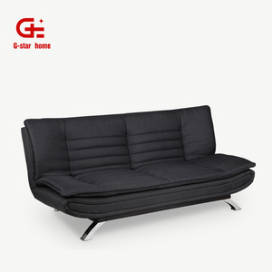 Sofá Cama Plegable de Tela Negra México, Diván, Futón, Sofá Convertible en Cama - Product Image 6