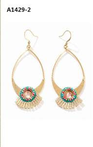 Trendy mode <span class=keywords><strong>2026</strong></span> nieuw design Miyuki dames oorhangers, 18K verguld, geschikt voor feesten en bruiloften - Product Image 3