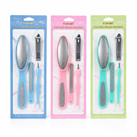 Ensemble de pédicure professionnel en acier inoxydable 4 pièces, coupe-ongles, lime à ongles, fourchette à cuticules, kit d'outils de manucure pour salon et maison