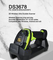 Scanner de codes-barres industriel DS3678 SR ER DP HD, scanner sans fil haute efficacité pour entrepôt, logistique