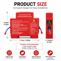 Mini-extincteur aérosol sur rail DIN pour armoire PLC et boîtier de commande de borne de recharge