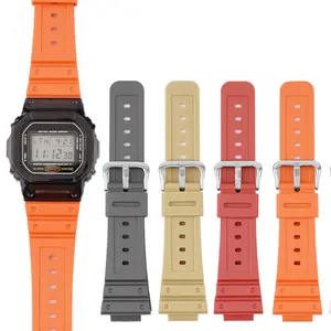 Replacement Watch Band Strap For Casio GW-6900 GWX-5610 DW-5000 DW 9052 5600 GA 2100 GLX-5600 Silicone TPU Watchbands Wristband