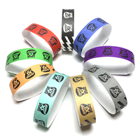 Bracelet en Tyvek vierge promotionnel, imprimable par jet d'encre, bracelet en papier Tyvek, bracelet pour événement, étiquettes de poignet