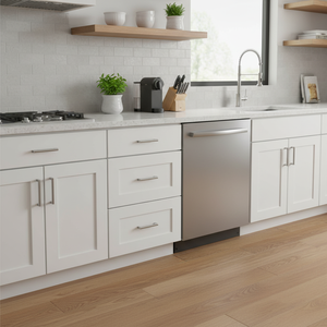 Mobile Base da Cucina Bianco Shaker Sunique Sydney 18 Pollici in MDF con Cassetti Moderni - Product Image 3