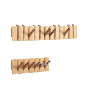 Piano key wall-mounted coat rack, no-drill <b>hooks</b>, coat rack, entryway door key and coat storage rack - Product Image 5