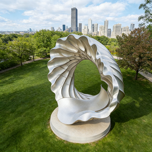 Vendita Diretta dalla Fabbrica, Personalizzazione di Sculture Moderne in Acciaio Inox per Giardini Esterni - Product Image 1