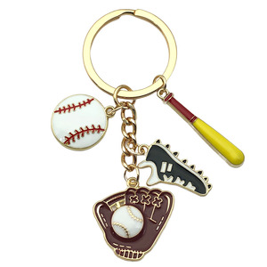 En gros Porte-clés casquette de baseball dessin animé, ensemble de baseball souvenir sportif DIY, pendentif pour sac à dos - Product Image 6