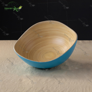 Handcrafted Eco-Friendly Vietnamese Oval <b>Bamboo</b> <b>Bowl</b> Set Classic Design Reusable Lightweight Kitchen Dishware Disposable Feature - Product Image 1