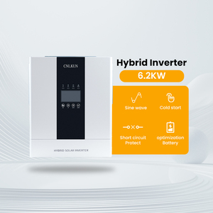 Onduleur solaire hybride 4kW 6kW 8kW 10kW, fabricant d'onduleurs solaires hors réseau et sur réseau, onduleur de puissance à onde sinusoïdale pure MPPT - Product Image 2