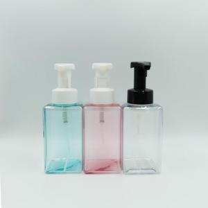 Botella pulverizadora de plástico PET cuadrada con dispensador de jabón de espuma y bomba, vacía, para champú y loción, con logotipo personalizado al por mayor, 150 ml - Product Image 2