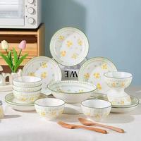 Groothandel bulk fabriekslevering keramisch servies porseleinen borden dagelijks gebruik keramisch tafellaafgoed met aangepast ontwerp