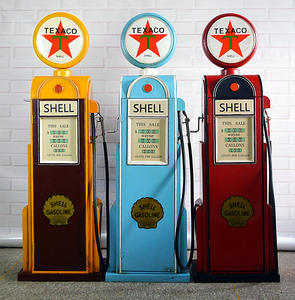 Modelo de Dispensador de Metal Personalizado, Accesorios de Fotografía, Decoraciones Metálicas para Bares y Cafeterías, Modelo de Estación de Servicio de Gasolina Vintage - Product Image 2
