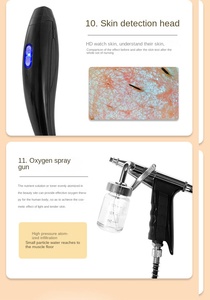 Appareil d'hydrodermabrasion haute fréquence avec petites bulles et injection d'oxygène pour un nettoyage en profondeur et l'élimination des points noirs, prise UK - Product Image 2