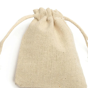 Reusable Foldable Washable Soft Cotton Fabric <b>Drawstring</b> Bags with Polyester Lining for Travel Shoes & Accessories Storage - Product Image 4