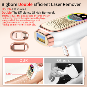 Cơ thể Ice làm mát tiện dụng ánh sáng không đau Máy cạo lông nhà vĩnh viễn Remover xách tay máy tẩy lông IPL máy laser tóc loại bỏ thiết bị - Product Image 4