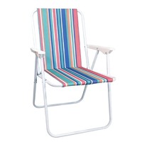 Chaise pliante inclinable portable de loisirs pour la randonnée et la plage, structure en acier inoxydable, design moderne, extérieur