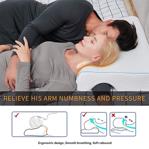Hot Sale Arched Cuddle <strong>Pillow</strong> Memory Foam Bed Sleeping Couples Lovers <strong>Pillow</strong> - Product Image 3