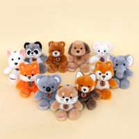 Série Mignonne Petites Amandes : Peluches Animaux Sauvages Ultra Douces en Coton PP, Porte-clés, Cadeau d'Anniversaire, Loutre, Koala, Jouets en Peluche