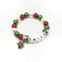 Nouveaux produits 2026 : Magnifiques bracelets perlés faits main avec pendentif renard aux couleurs bonbon pour filles (1 pièce)
