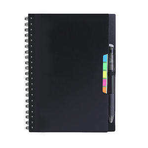 Cahier d'exercices à spirale avec couverture en PP noir, imperméable, effaçable, en papier pierre, pour les voyageurs en plein air - Product Image 2
