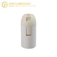 Support de lampe blanc en plastique 2A 250V E14 douille de lumière pour les raccords de lampe murale de plafonnier