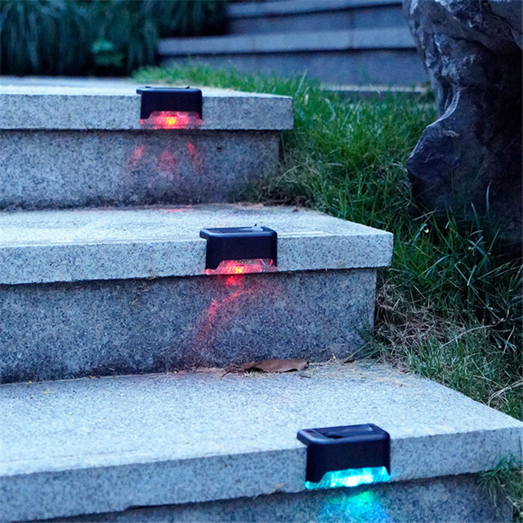 LED Garden Yard Fence Landscape Lamp Mini Decoration Solar Lights Outdoor Stairs Steps Night Light