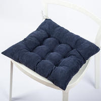 Coussins de siège carrés antidérapants en peluche épais, couleur unie, pour chaise de bureau, coussin de siège doux et moelleux en tatami, 118