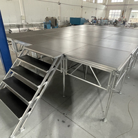 Plateforme de scène modulaire réglable en alliage d'aluminium portable, podium en forme de T, structure de scène