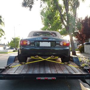 Tali Pengikat Ratchet Polyester Heavy Duty untuk Pengangkut Mobil dengan Pengait Snap untuk Trailer - Product Image 6