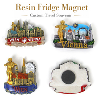 Aimant de réfrigérateur 3D personnalisé en résine, thème Grèce, architecture grecque, souvenir touristique, autocollant magnétique pour réfrigérateur, vente en gros