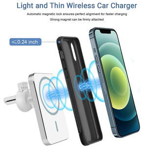 Soporte de carga de imán rápido portátil <span class=keywords><strong>original</strong></span> <span class=keywords><strong>Cargador</strong></span> inalámbrico magnético de coche de 15W para <span class=keywords><strong>iPhone</strong></span> 12 12 Pro - Product Image 4