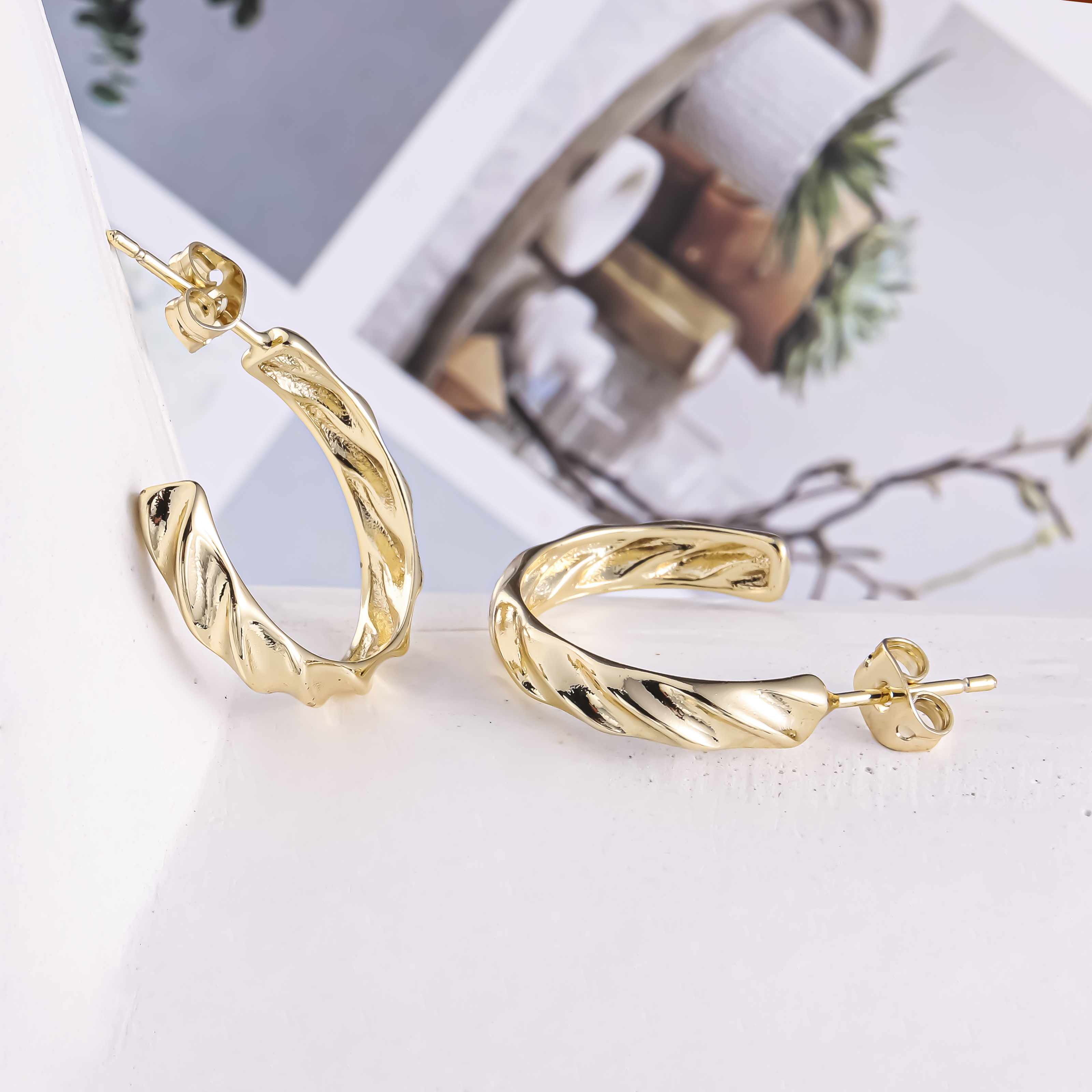 gold hoops earrings
