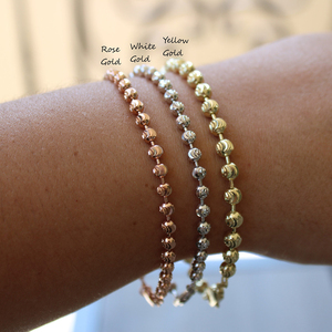925 <strong>Sterling</strong> <strong>Silver</strong> Half Moon Diamond Cut <strong>Bead</strong> Ball Chain <strong>Necklace</strong>,2mm Moon Cut Ball <strong>Bead</strong> Chain Italian <strong>Necklace</strong>